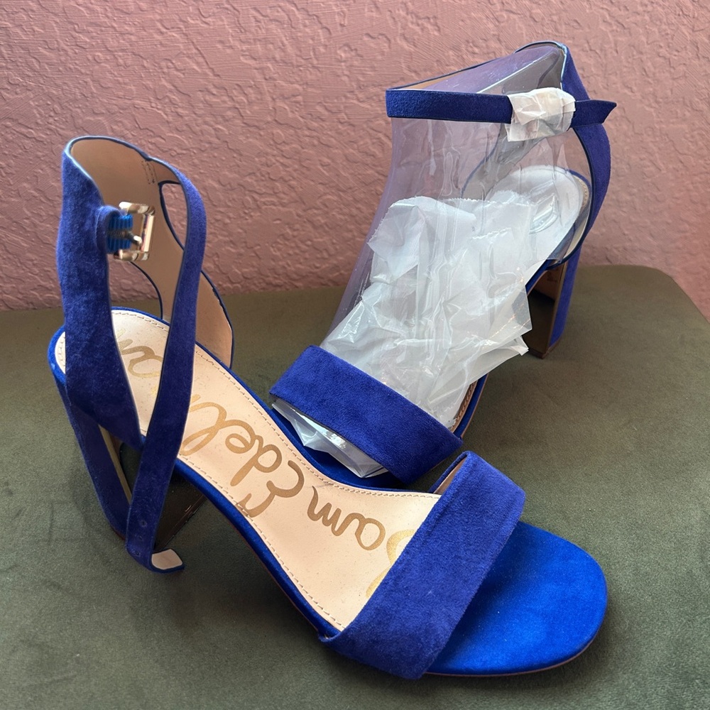 Sam Edelman Royal Blue Suede Heels